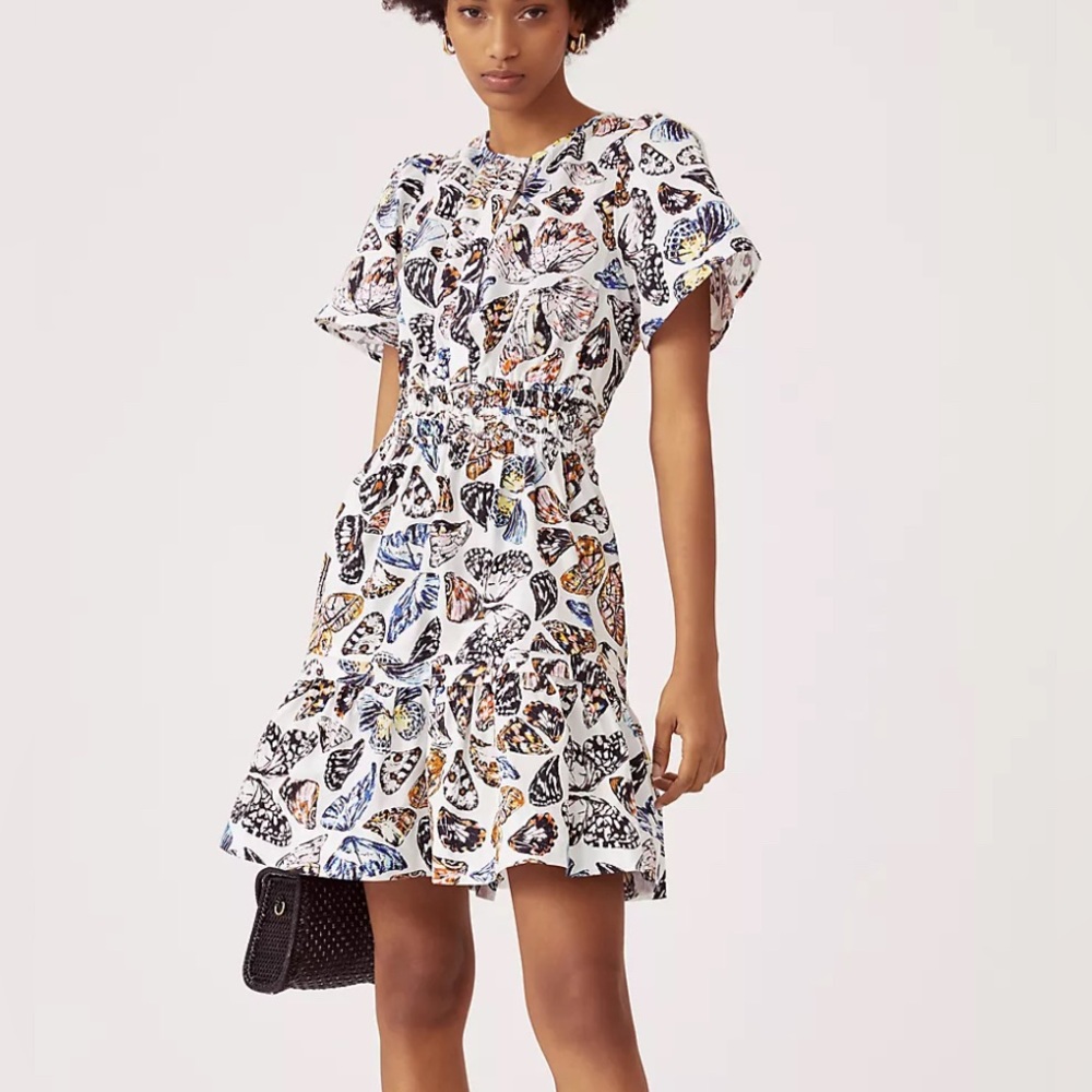 Anthropologie x Maeve | EUC - Somerset Mini Dress - Butterfly Print - Size XS